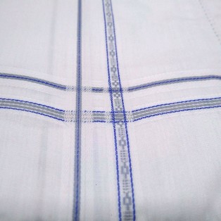 SET 3 Men's Gents Solid Plain Cotton Handkerchief Hanky BIG LARGE Wedding Gift 8